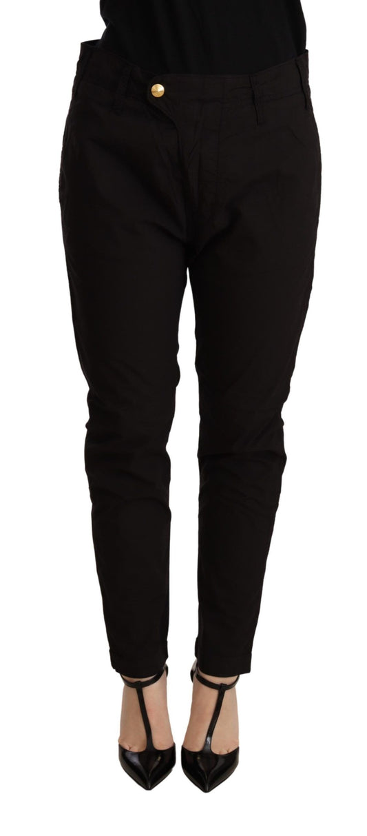 CYCLE Elegant black cotton baggy pants