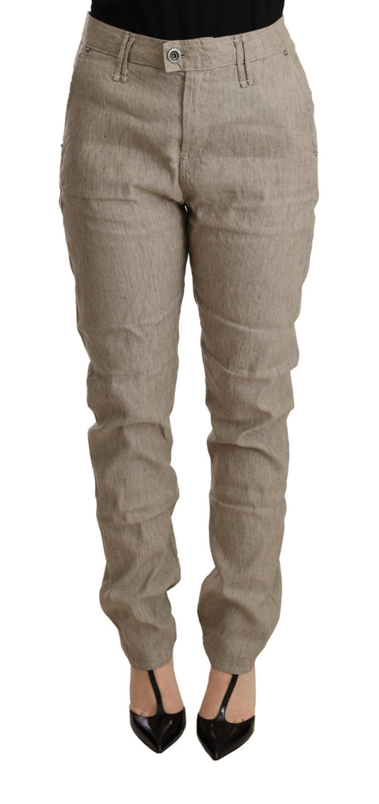 CYCLE Schicke Beige Mid Waist Baggy Pants für anspruchsvollen Stil