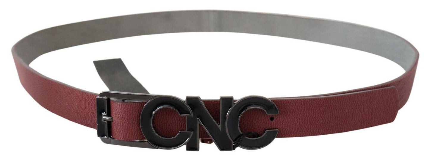 Costume National Elegant chestnut brown leather fashion belt