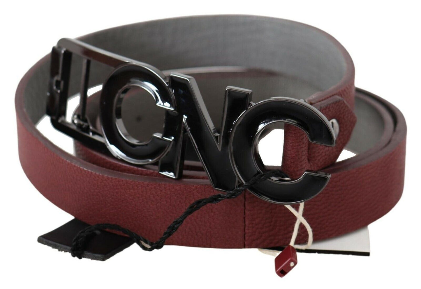 Costume National Elegant chestnut brown leather fashion belt