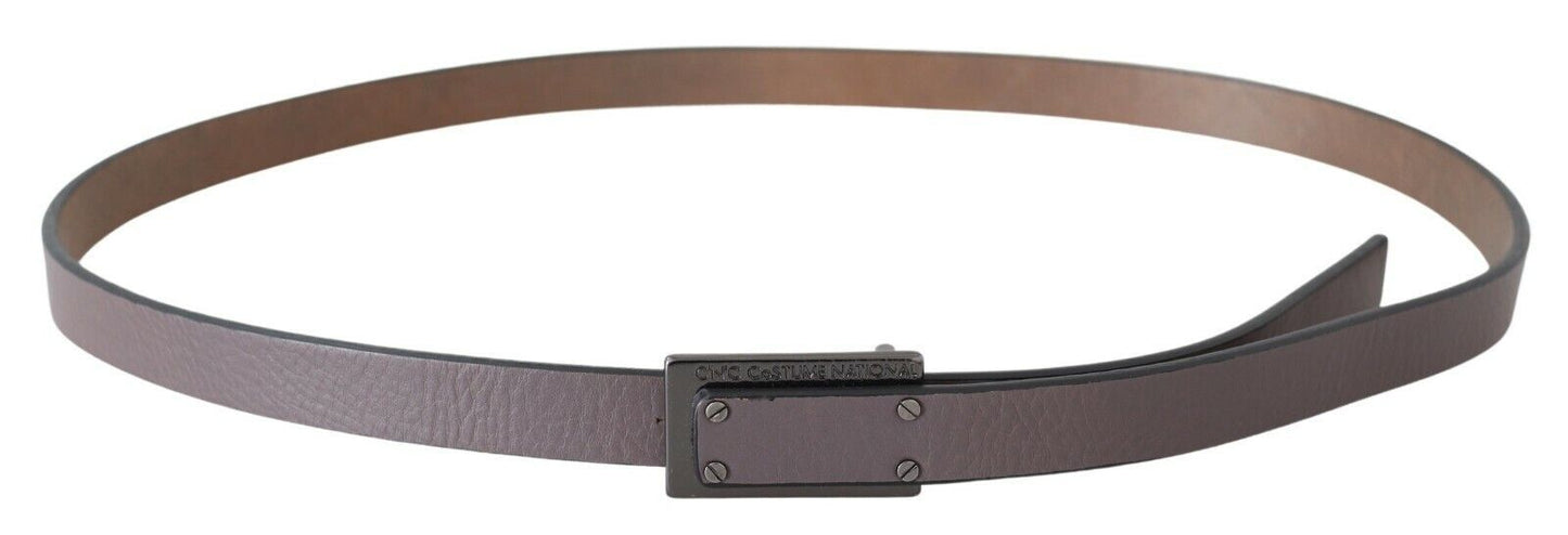 Costume National Elegant Brown Leather Belt for Fashion