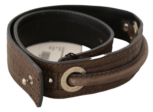 Costume National Elegant Brown Leather Belt for Fashion