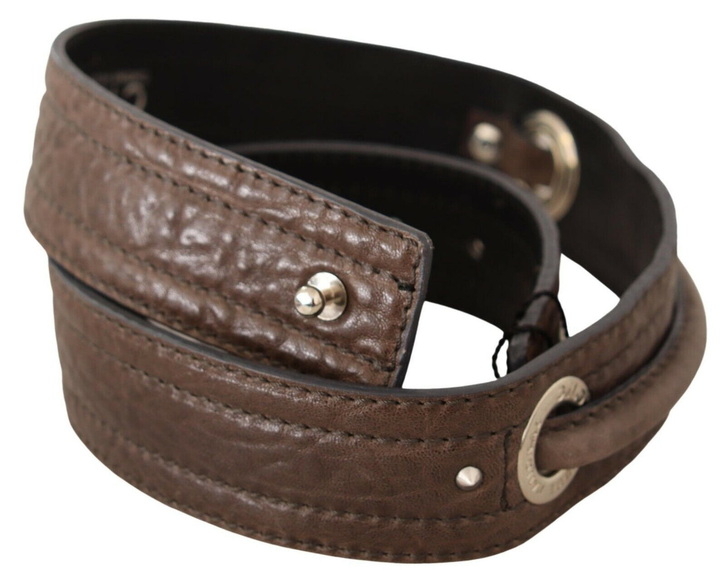 Costume National Elegant Brown Leather Belt for Fashion