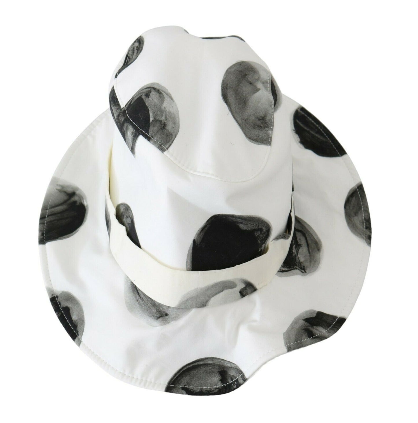 Dolce &amp; Gabbana Polka Dot Cotton Bucket Hat - White &amp; Black