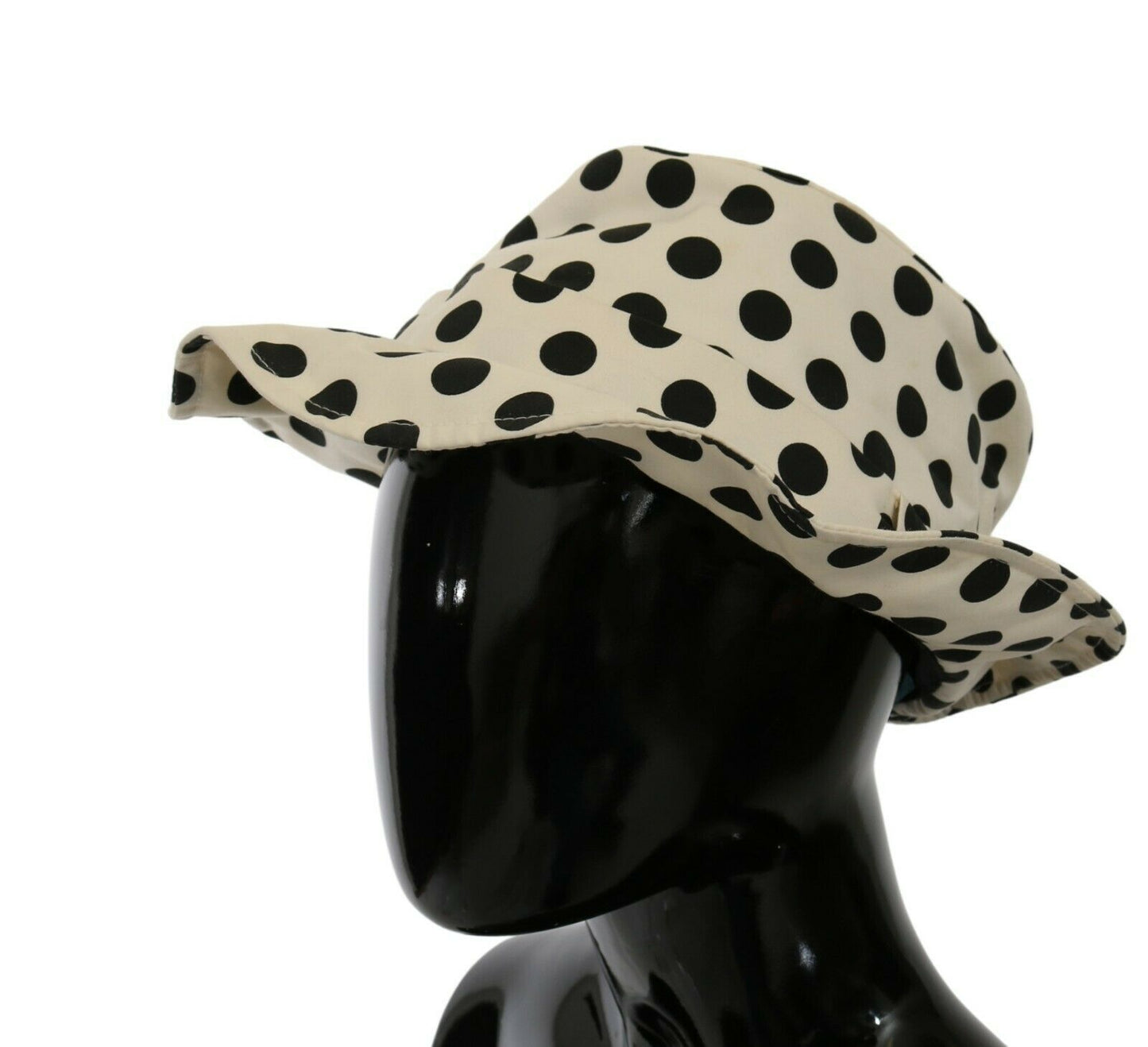 Dolce &amp; Gabbana Chic Black Dotted Trilby Hat