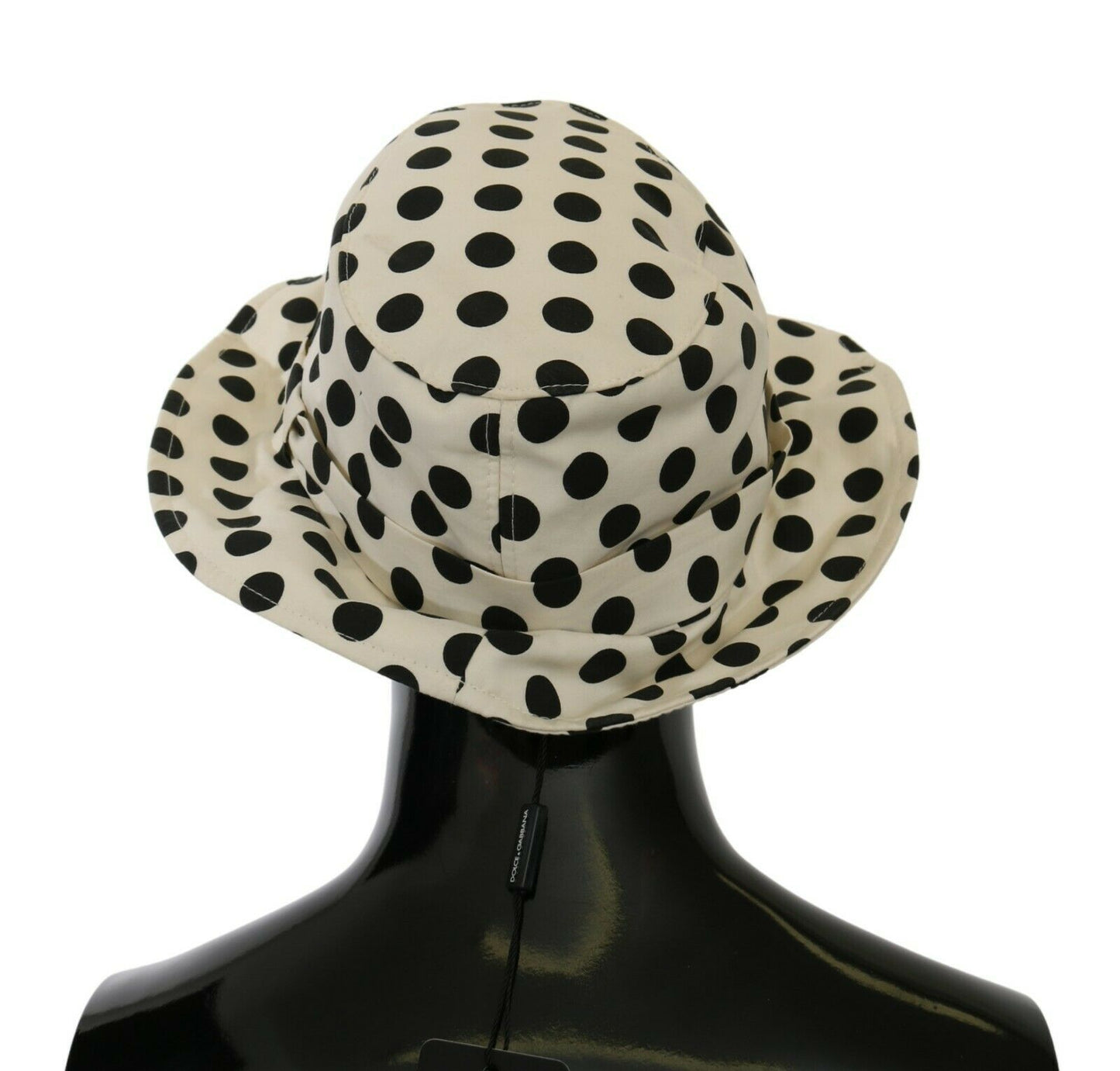 Dolce &amp; Gabbana Chic Black Dotted Trilby Hat