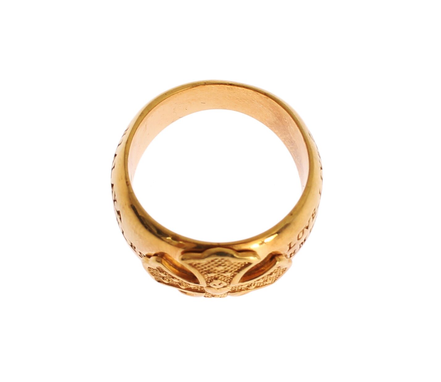 Nialaya Glamorous ring in gold-plated sterling silver