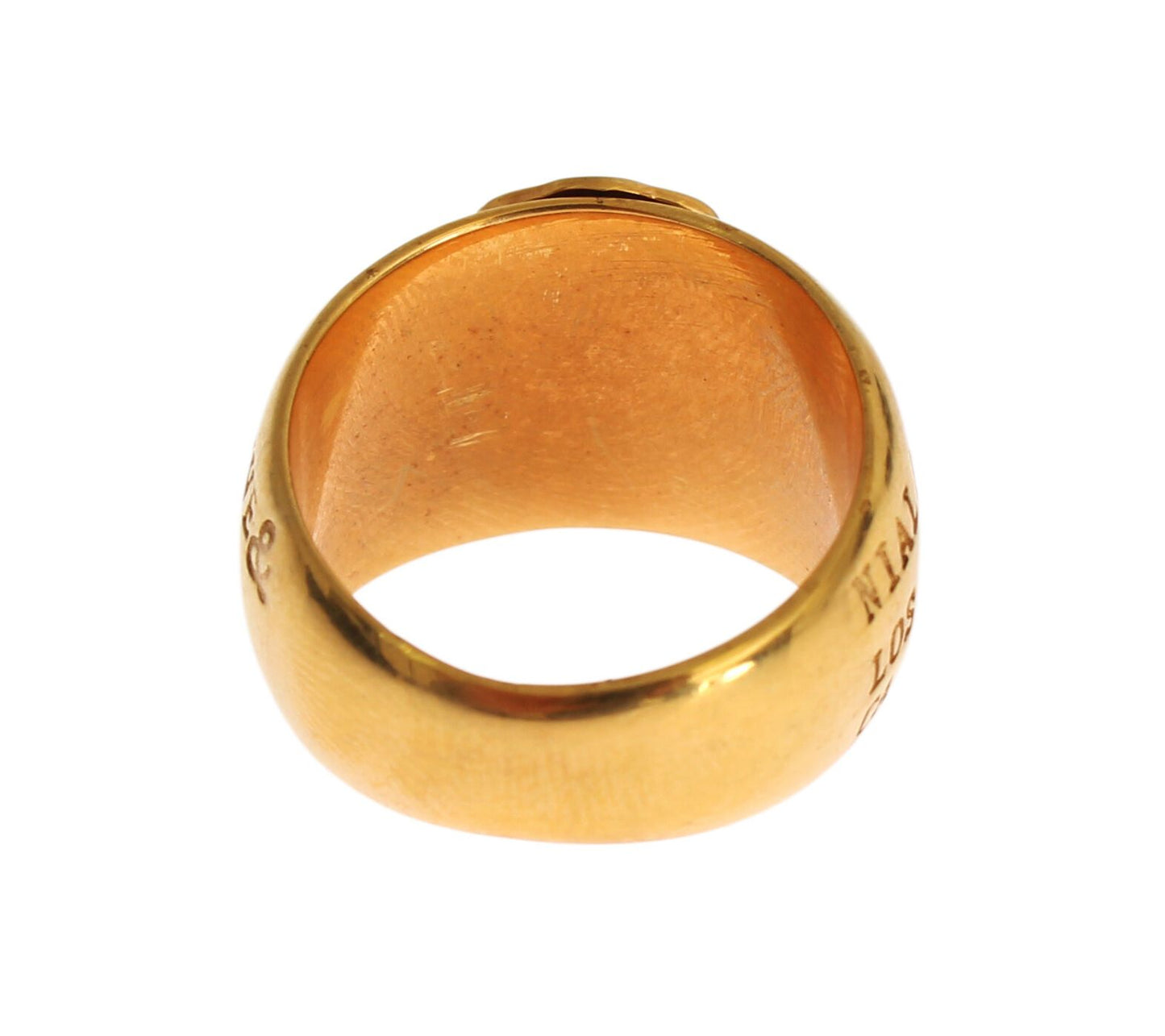 Nialaya Glamorous ring in gold-plated sterling silver