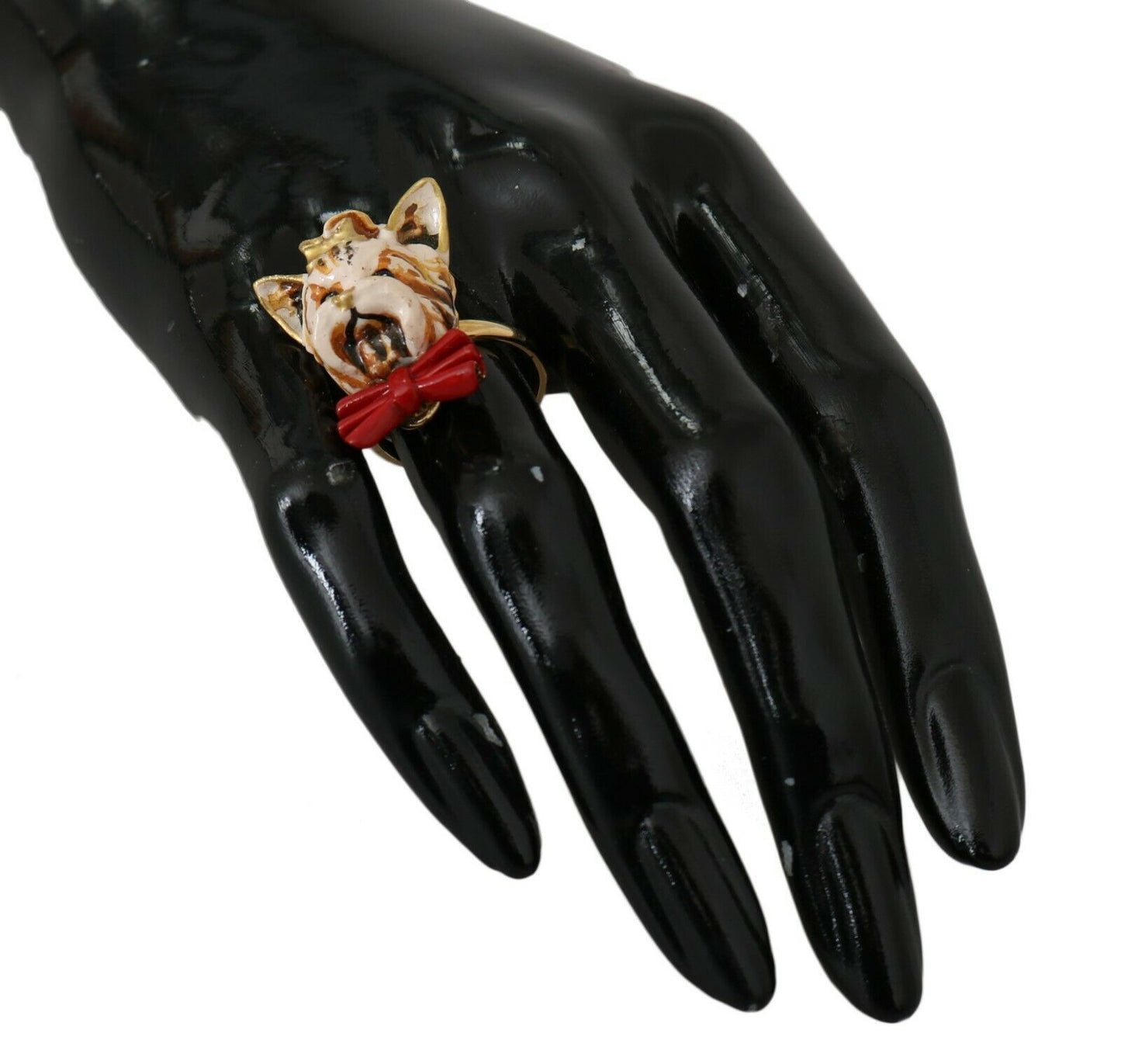 Dolce &amp; Gabbana Elegant ladies ring with dog jewelry