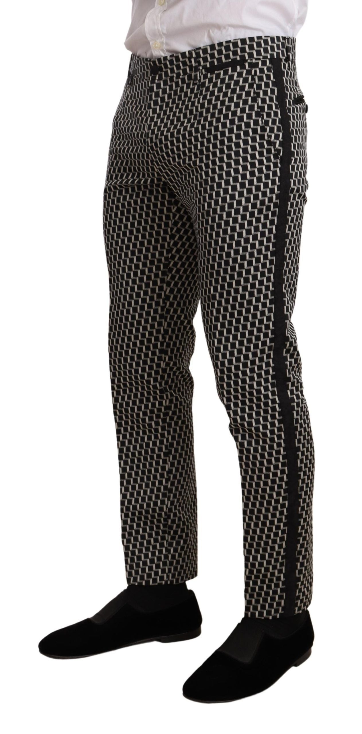 Dolce & Gabbana Dark Gray Check 3 Piece Set MARTINI Suit