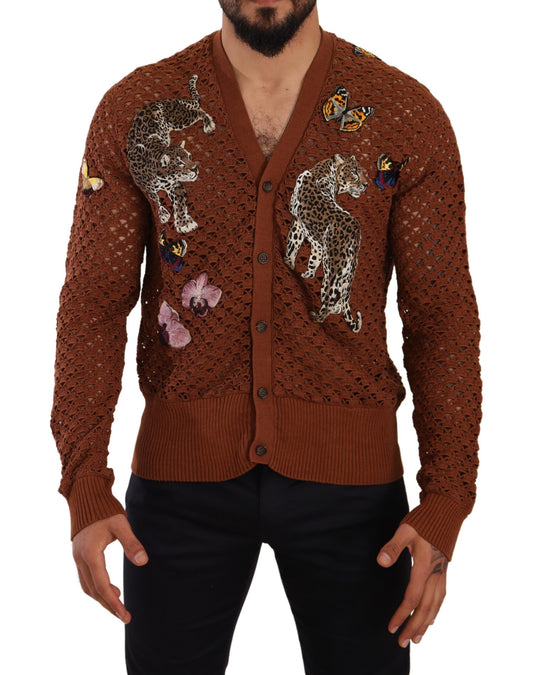 Dolce &amp; Gabbana Refined Elegance Multicolor Embroidered Cardigan