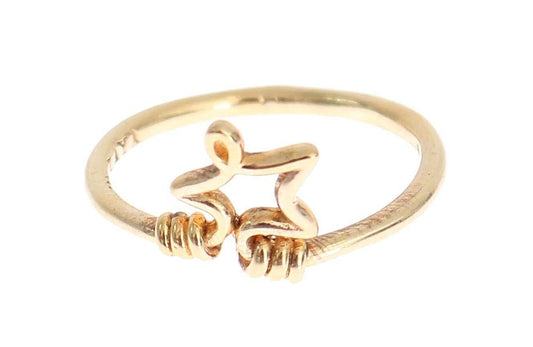 Nialaya Elegant ring made of gold-plated sterling silver