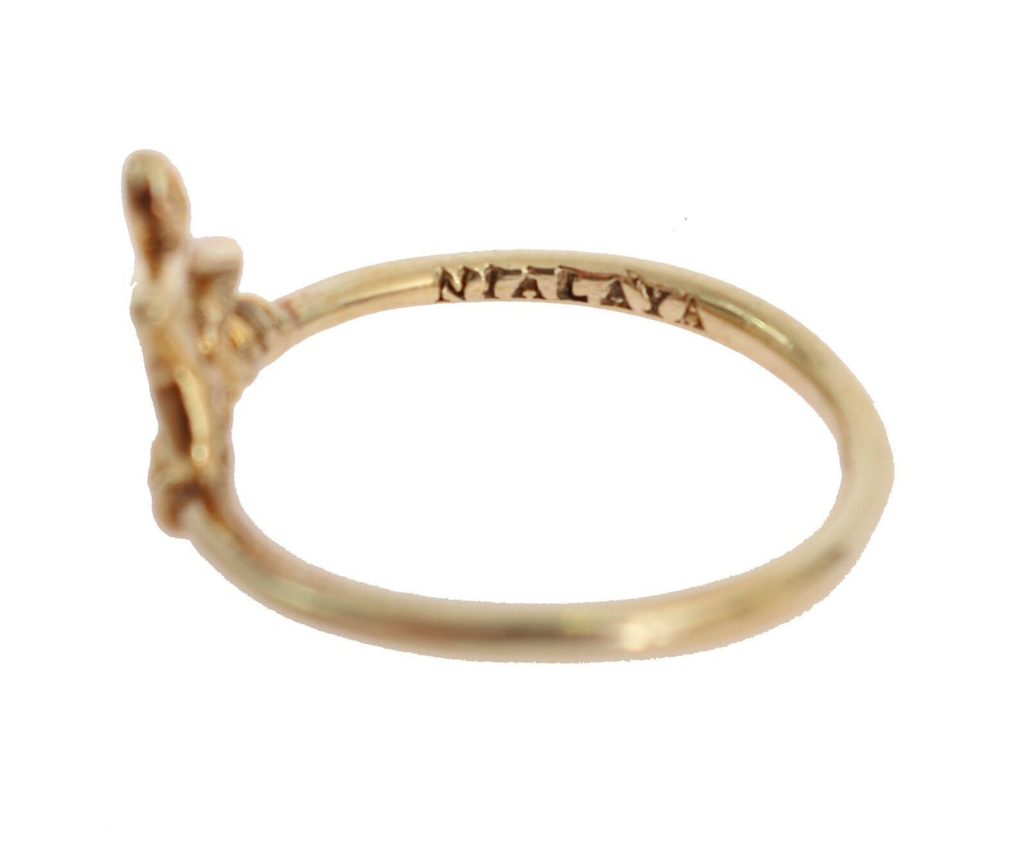 Nialaya Elegant ring made of gold-plated sterling silver