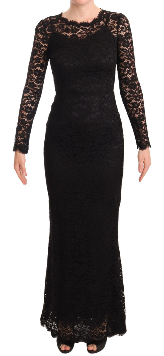 Dolce &amp; Gabbana Elegant mermaid dress made of laminated lace