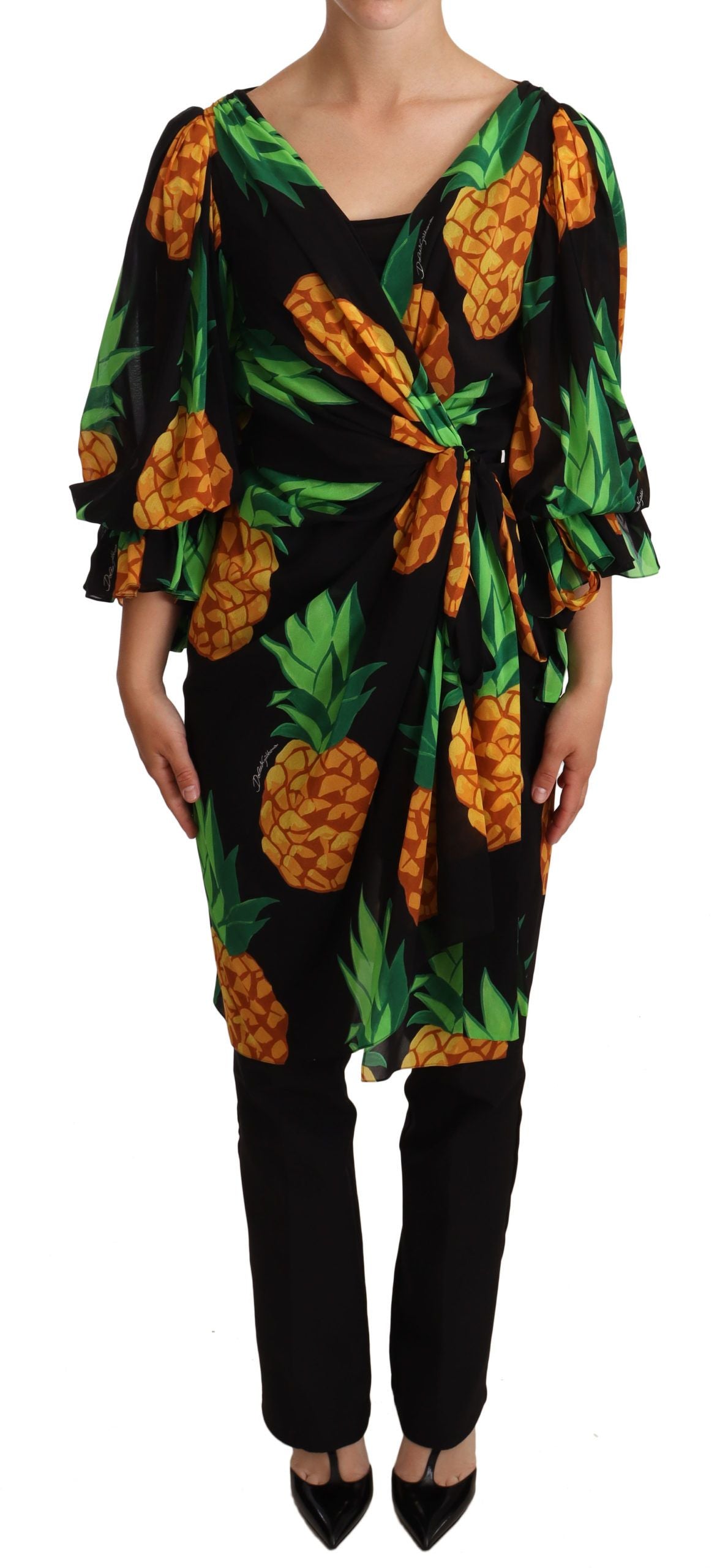 Dolce &amp; Gabbana Vibrant Pineapple Wrap -mekko