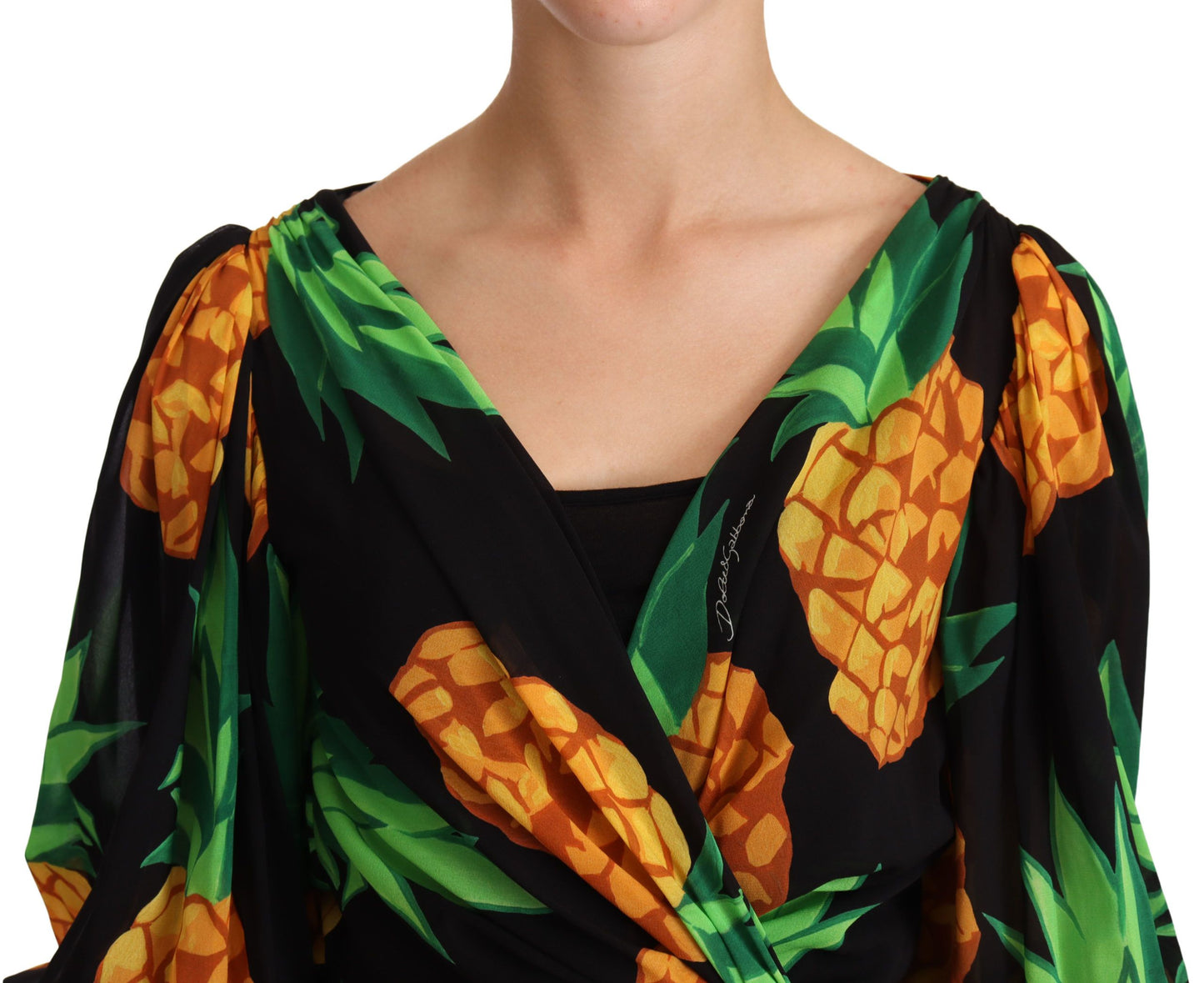 Dolce &amp; Gabbana Vibrant Pineapple Wrap -mekko