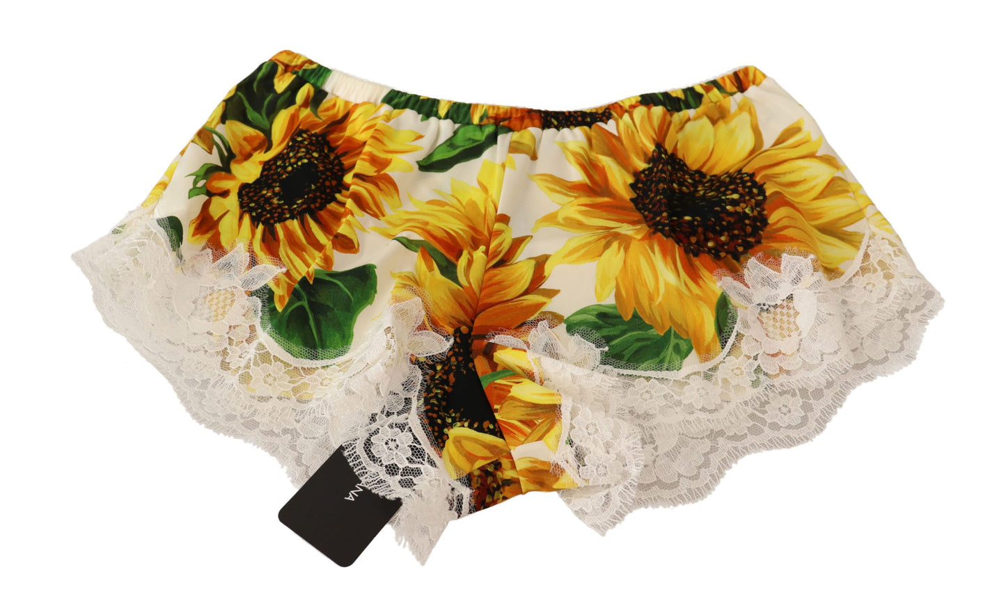 Dolce &amp; Gabbana Sunflower Lace Lingerie Shortsit - Silk Blend