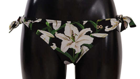 Dolce &amp; Gabbana Elegant bikini bottom with lily print