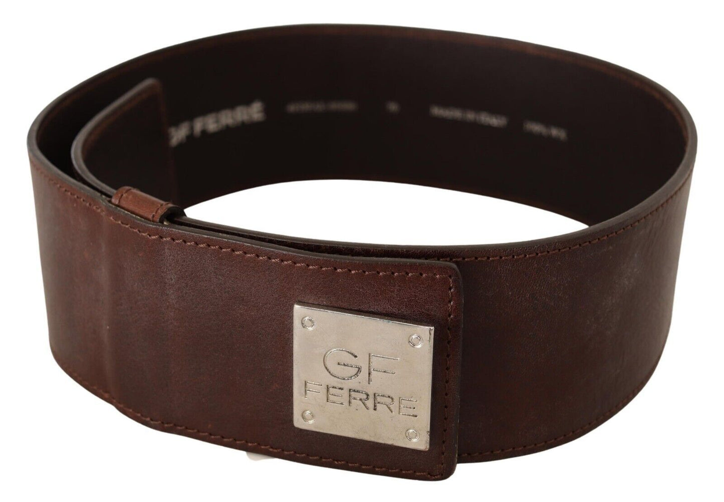 GF Ferre Elegant fashion belt made of genuine leather - Chic Brown