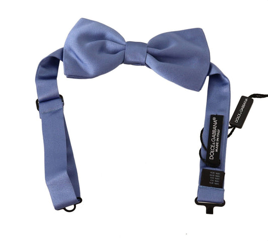 Dolce &amp; Gabbana Elegant purple silk bow tie