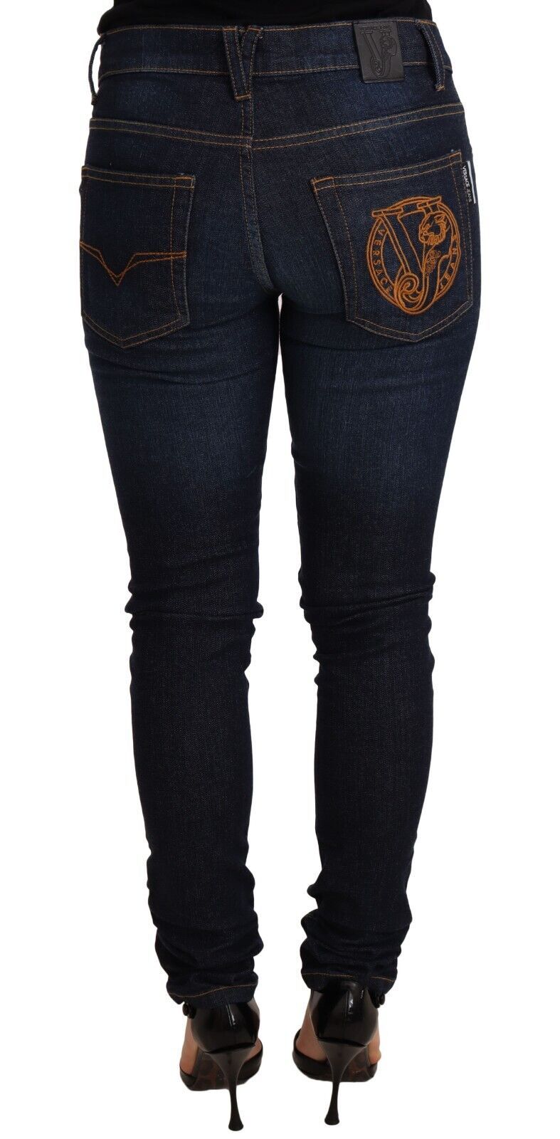 Versace Jeans Elegante Skinny Designer Jeans mit niedriger Taille