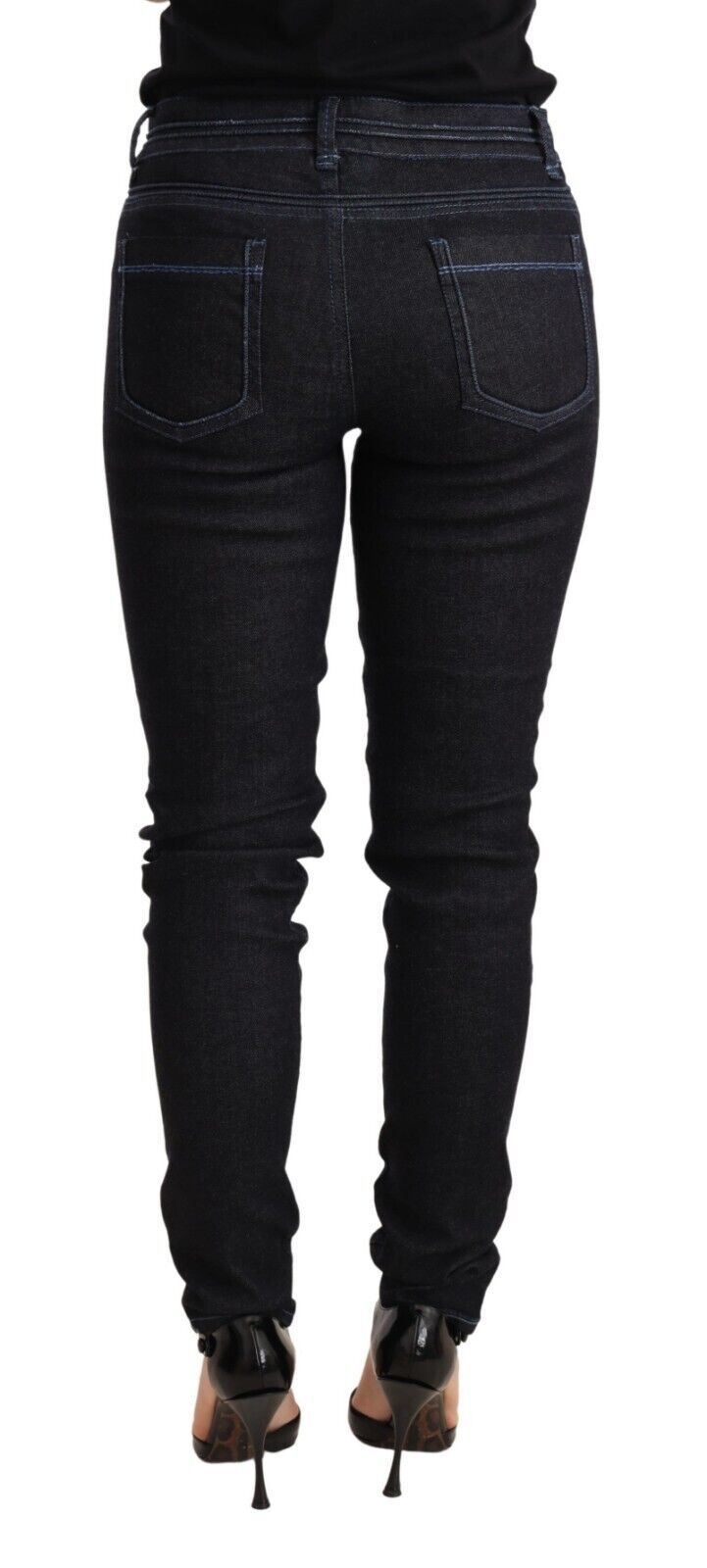 Acht Schlanke Skinny Denim mit niedriger Taille