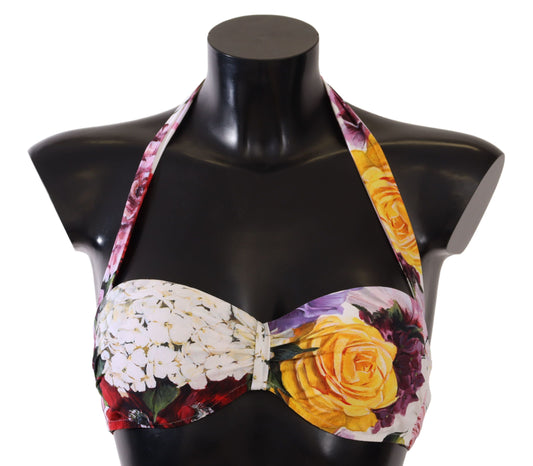 Dolce &amp; Gabbana Chic floral print bikini top - a must-have for summer