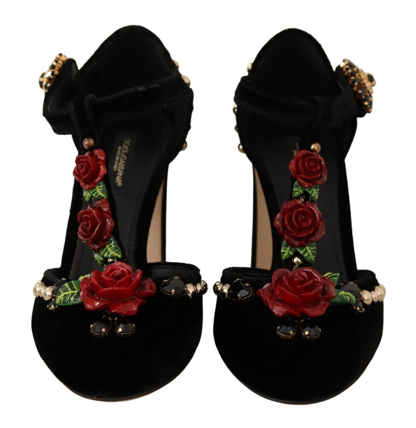 Dolce &amp; Gabbana elegantit Mary Jane -pumput T-hihnalla samettia