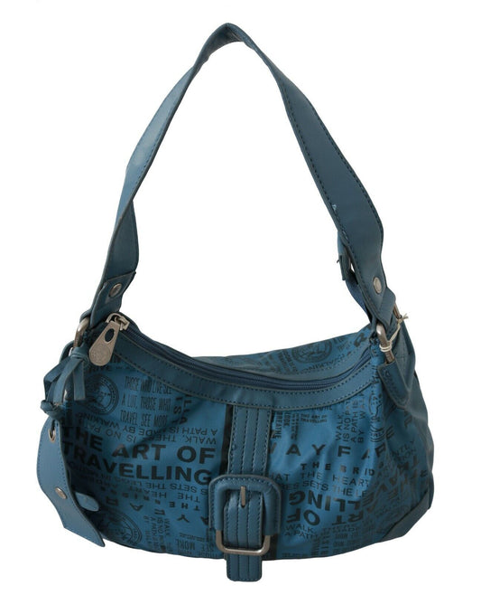 WAYFARER Chic shoulder bag made of blue fabric - perfect for every day