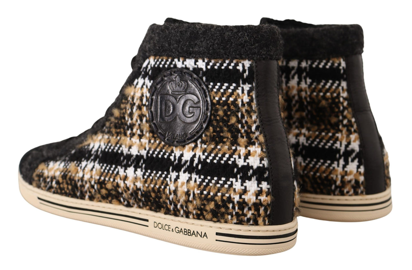 Dolce &amp; Gabbana Beiget High Top Fashion -lenkkarit