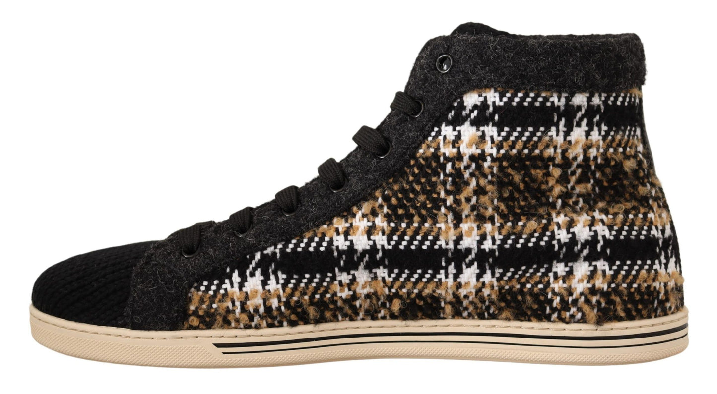 Dolce &amp; Gabbana Beiget High Top Fashion -lenkkarit