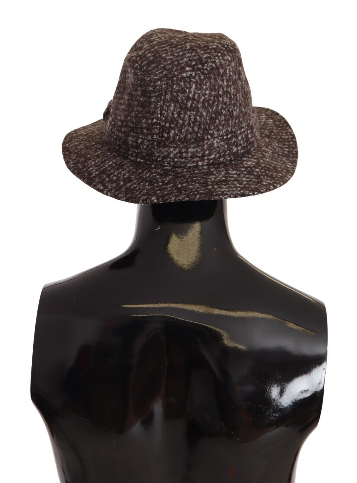 Dolce &amp; Gabbana Elegant grey tweed hat with wide brim