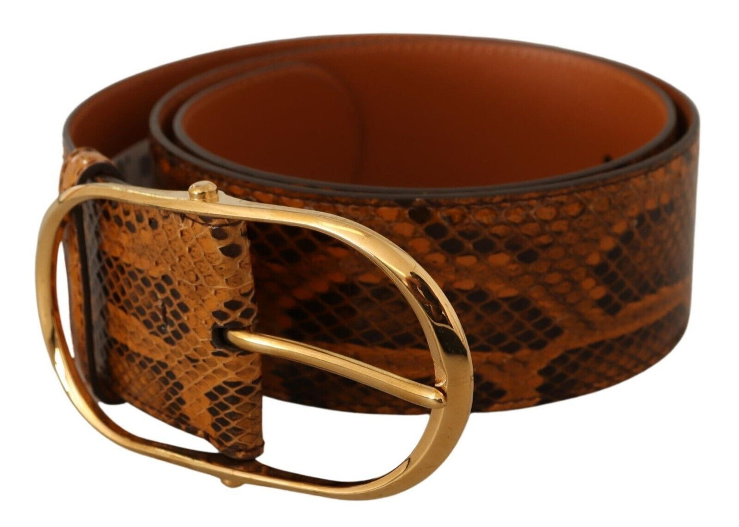 Dolce &amp; Gabbana Elegant Python Leather Belt