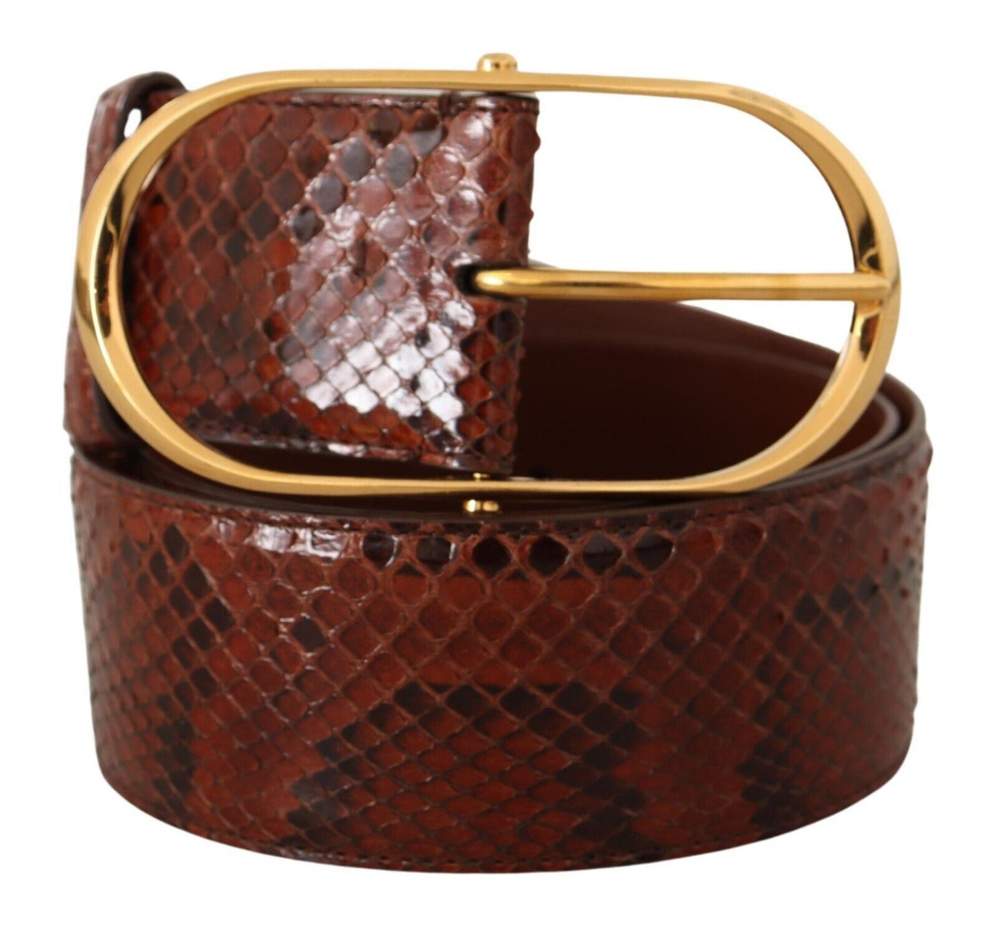 Dolce &amp; Gabbana Elegant Python Snakeskin Leather Belt