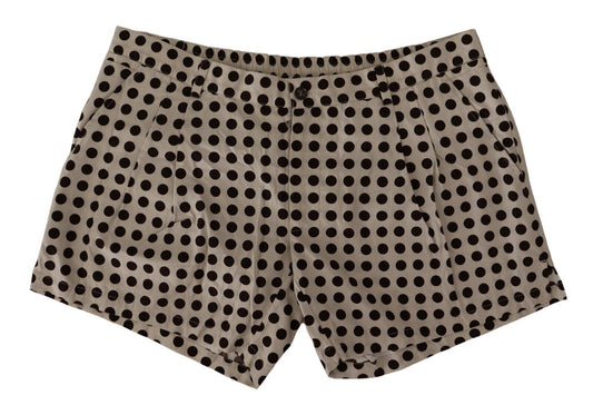 Dolce &amp; Gabbana Elegant Cotton Shorts with Polka Dot