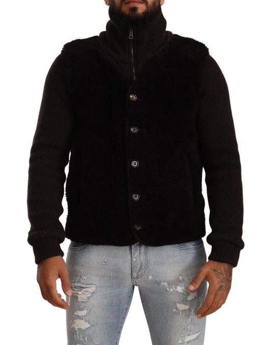 Dolce &amp; Gabbana Elegant Leather Bomber Jacket