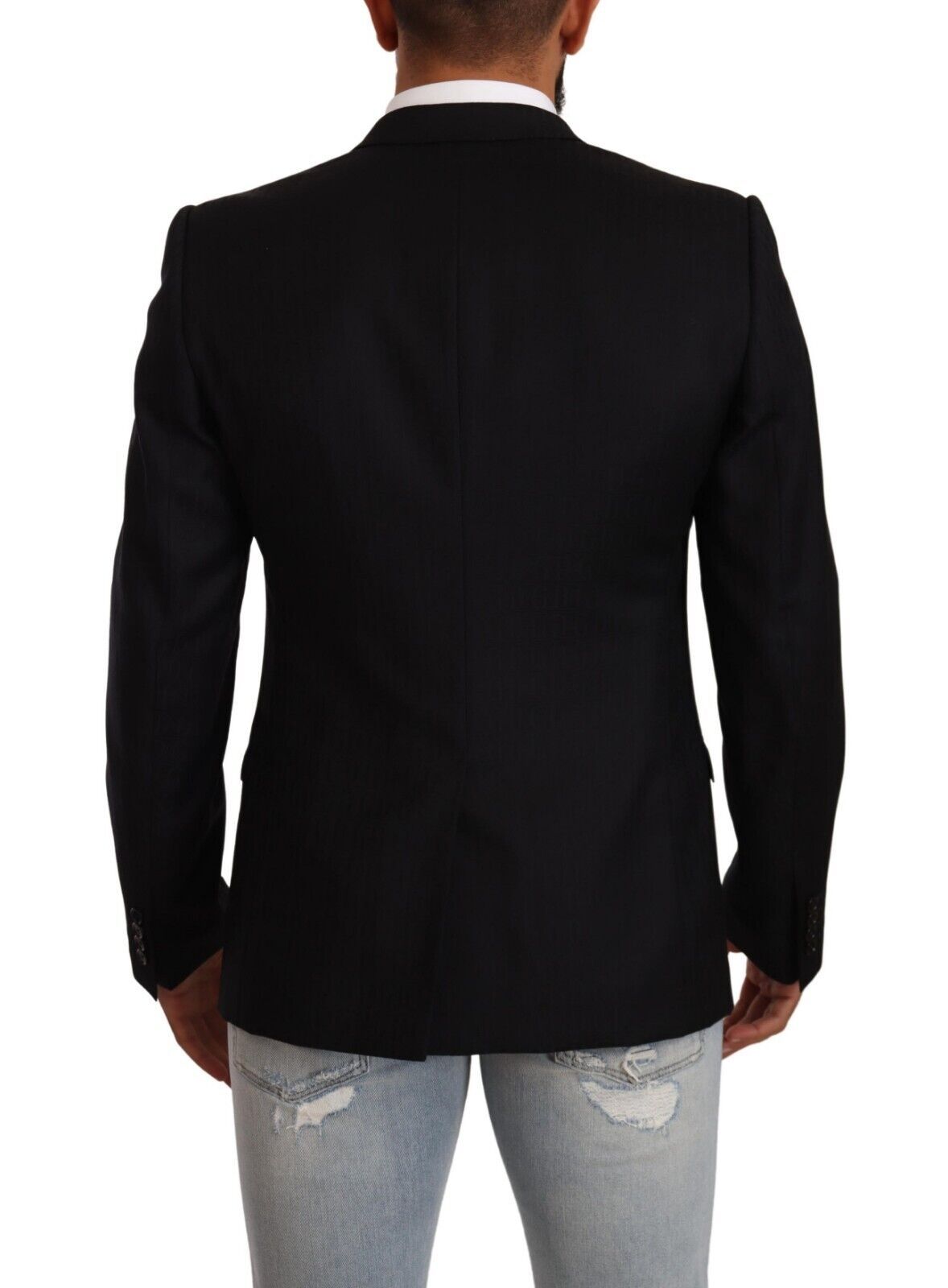 Dolce & Gabbana Exklusiver schwarzer Blazer aus Schurwolle