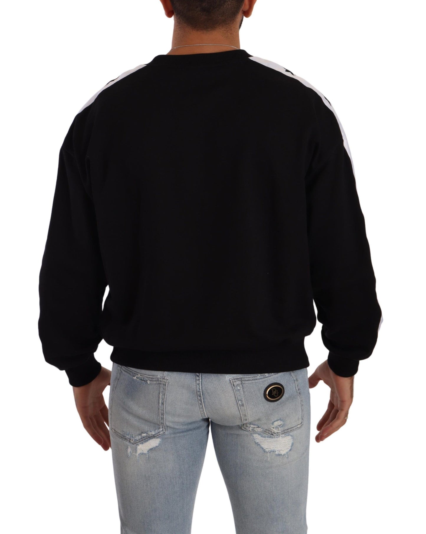 Dolce &amp; Gabbana Elegant Crown 1984 Crew Neck -neulepusero