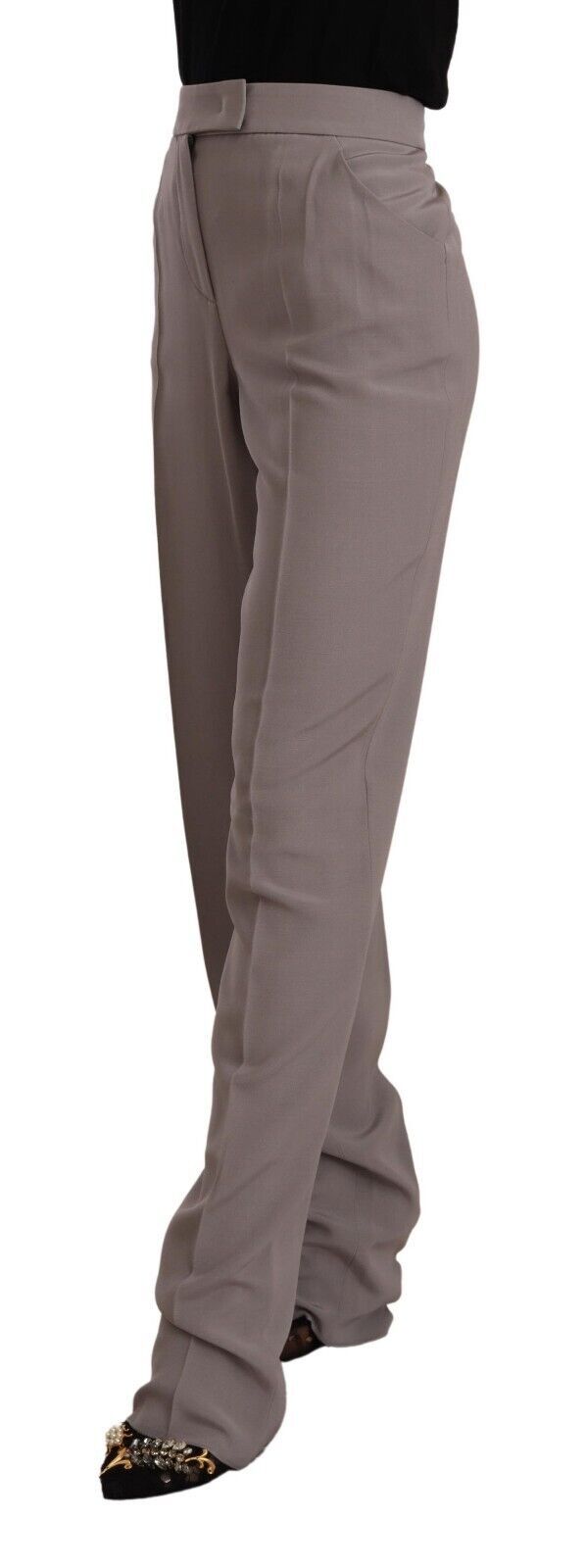 Armani Elegant high-waisted silk blend trousers