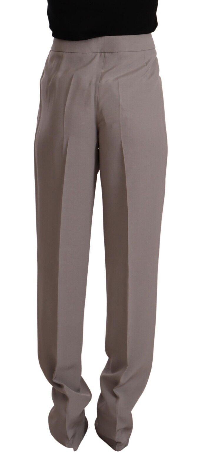 Armani Elegant high-waisted silk blend trousers