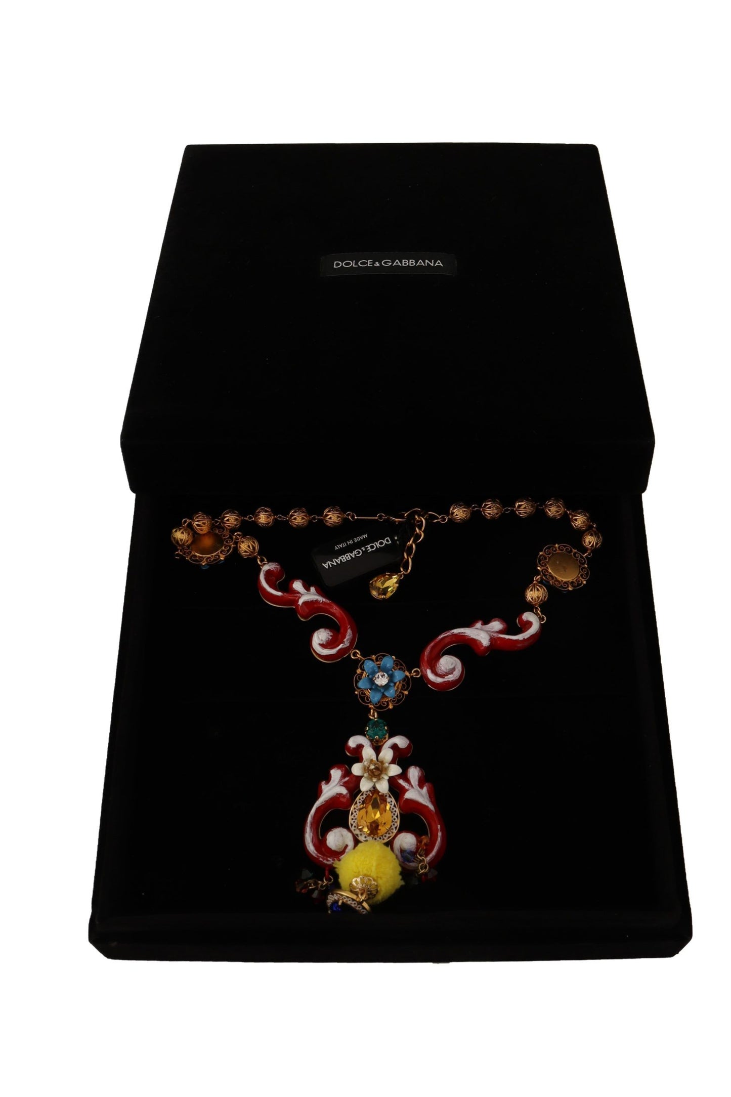 Dolce &amp; Gabbana Multicolor Crystal Statement Necklace