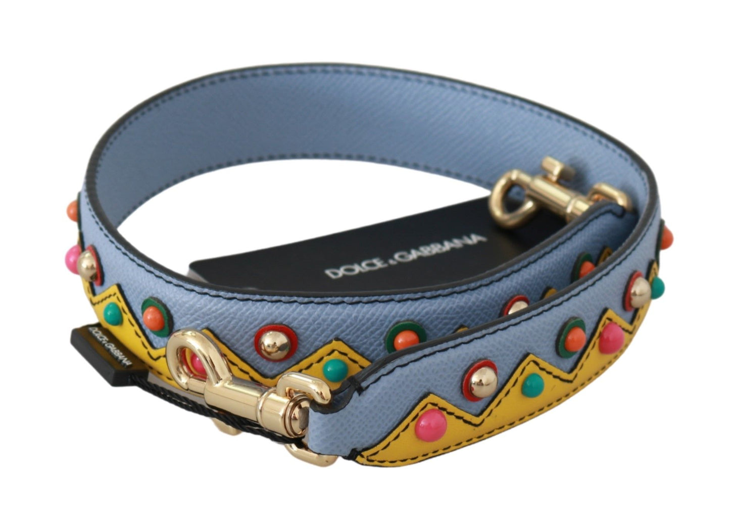 Dolce &amp; Gabbana Multicolor Leather Shoulder Strap Accessory