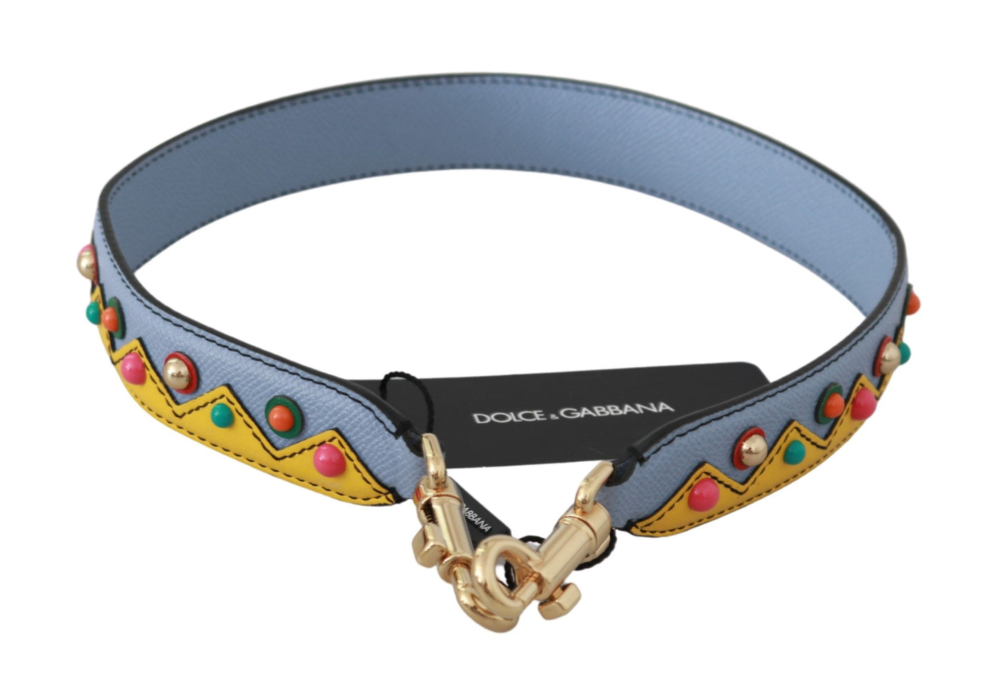 Dolce &amp; Gabbana Multicolor Leather Shoulder Strap Accessory