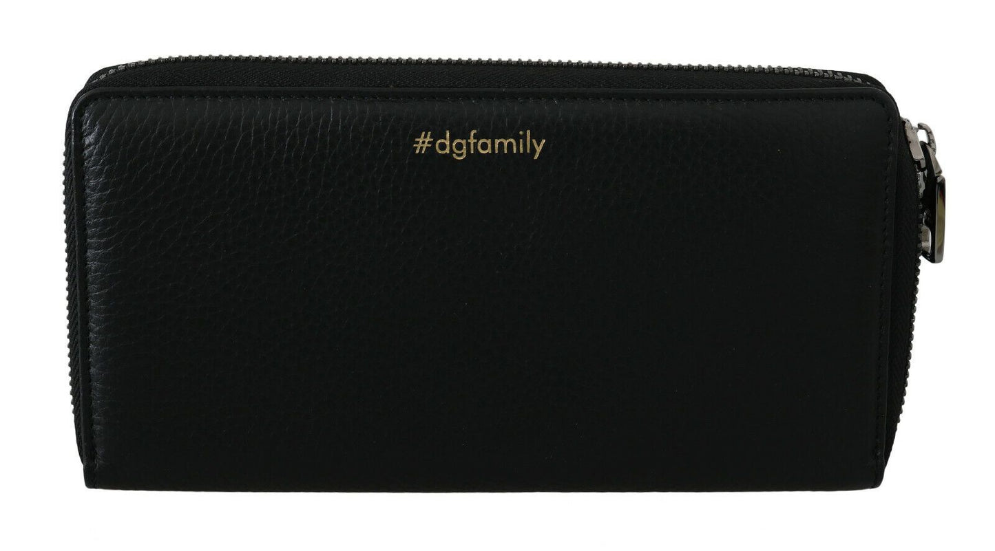 Dolce &amp; Gabbana Elegant black leather wallet