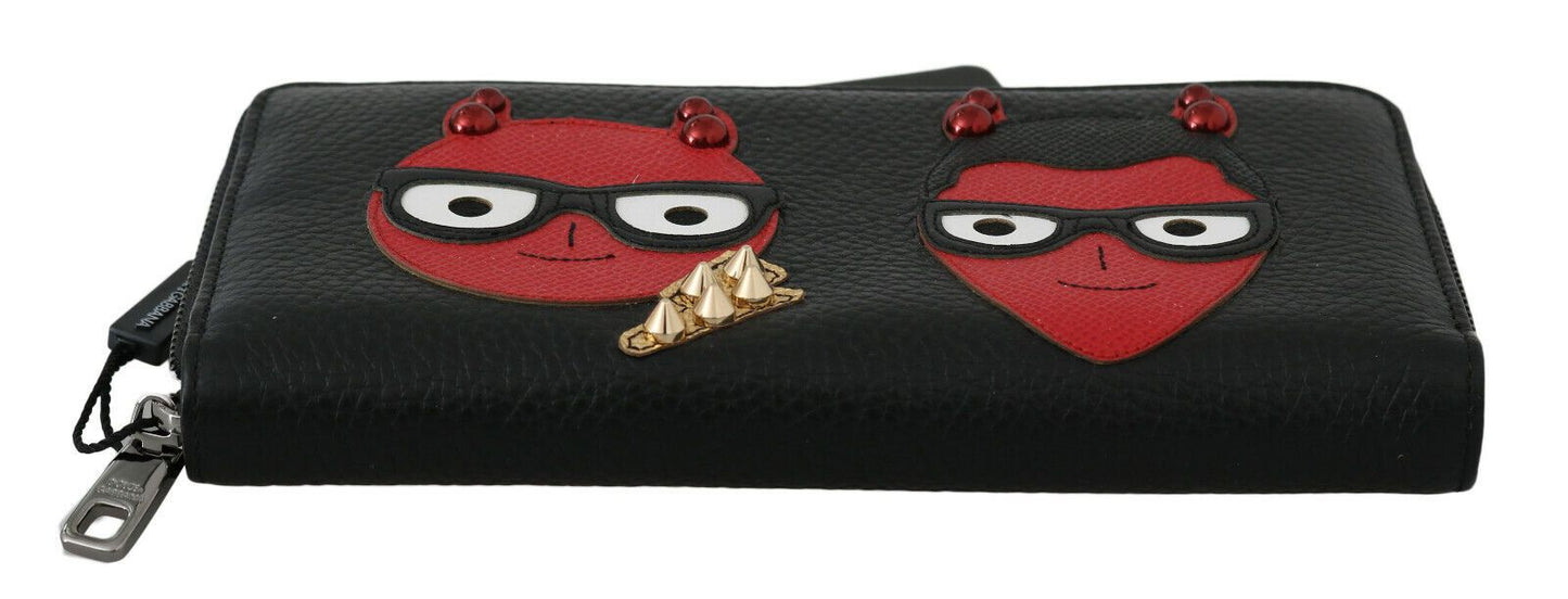 Dolce &amp; Gabbana Chic wallet in black and red leather