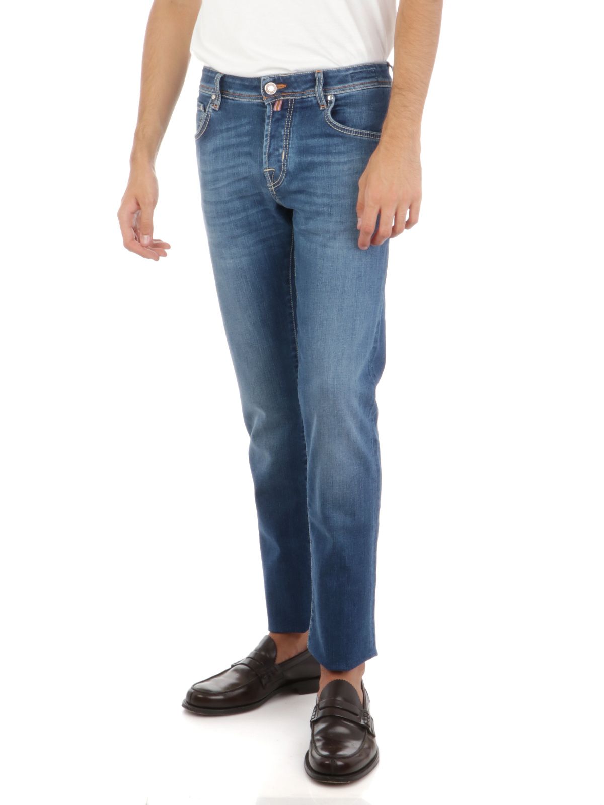 Jacob Cohen Blue Cotton Slim Men's Jeans