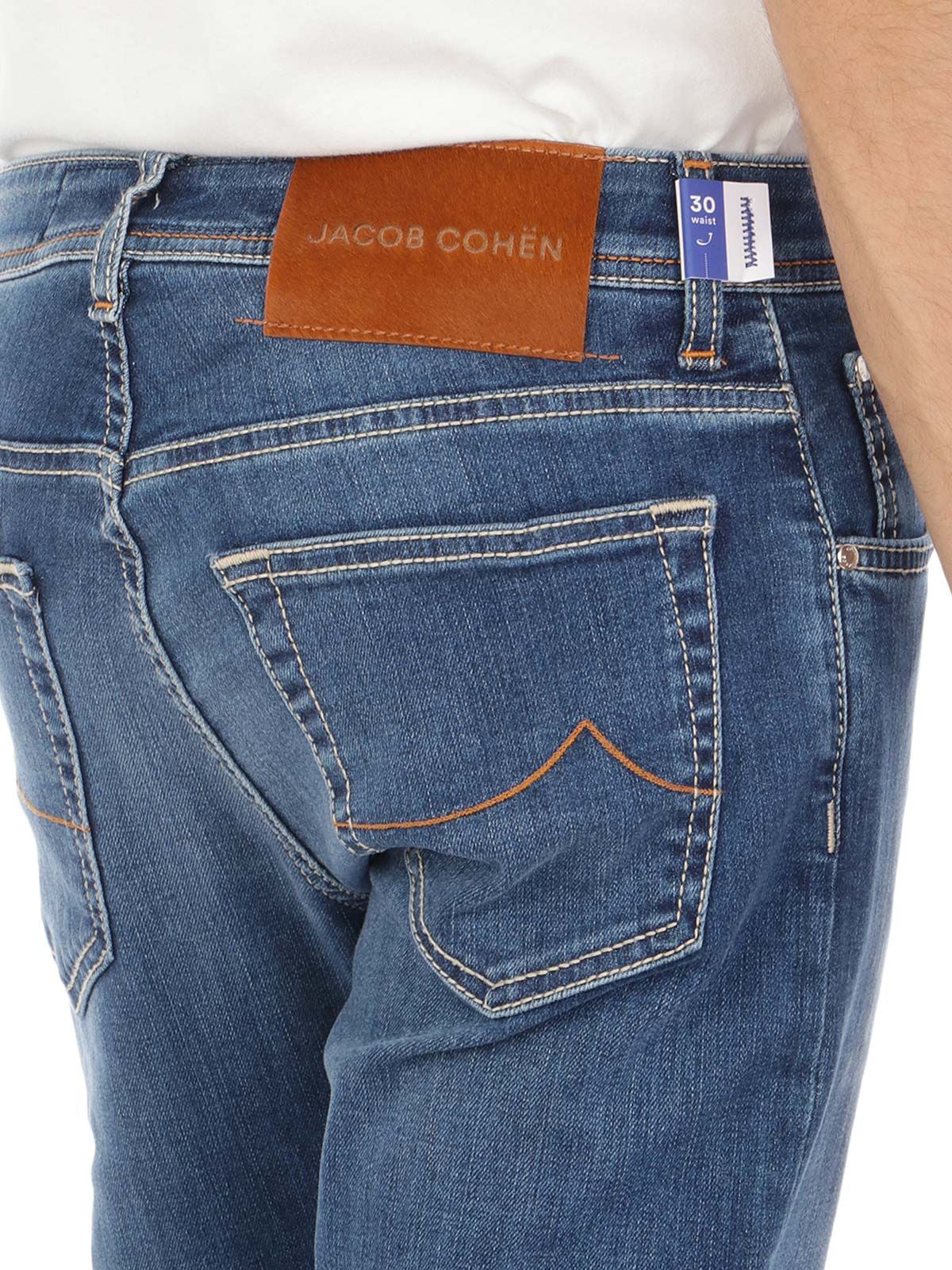 Jacob Cohen Blue Cotton Slim Men's Jeans