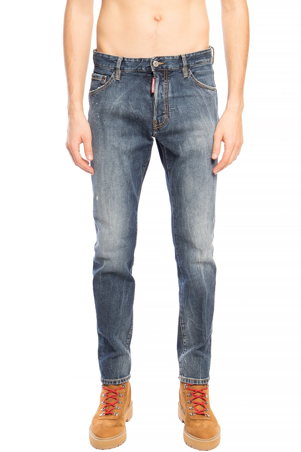 Dsquared² Navy Blue Cool Guy Jean Distressed Denim