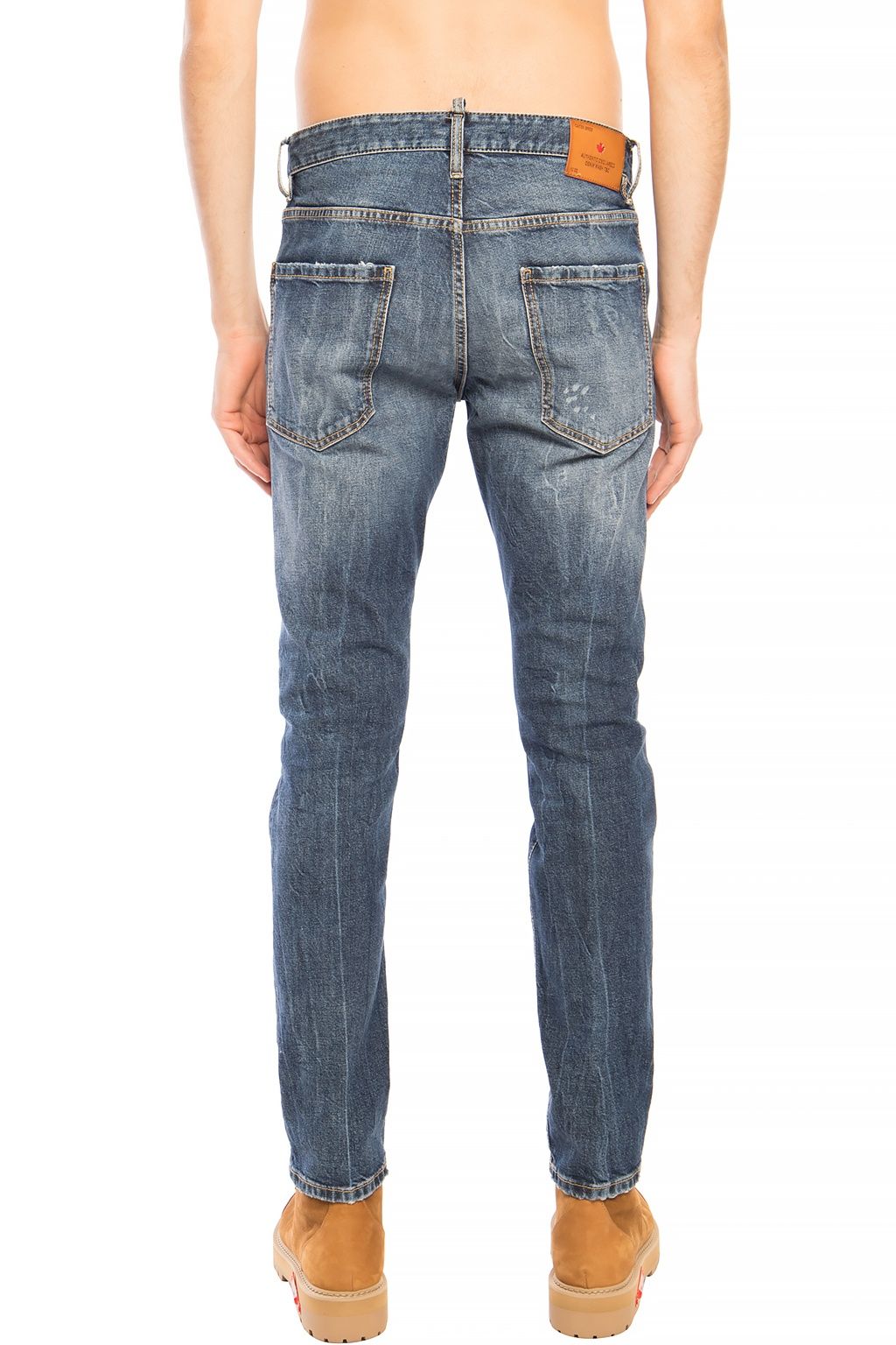 Dsquared² Navy Blue Cool Guy Jean Distressed Denim