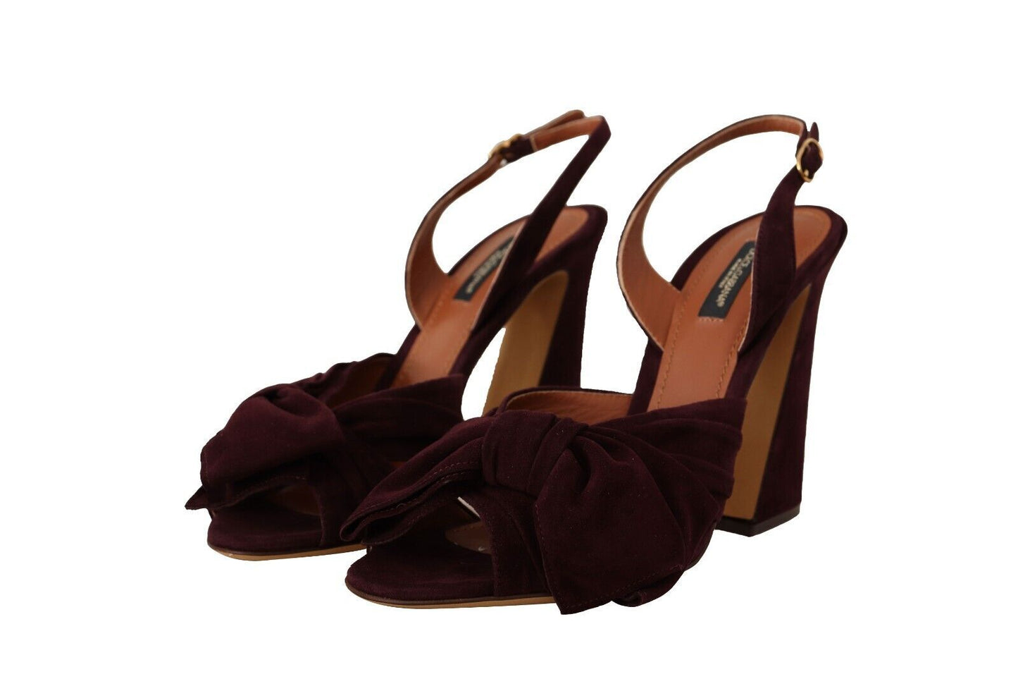 Dolce &amp; Gabbana Elegant Purple Suede Heels sandaalit